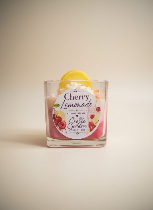 Cherry Lemonade Candle | Summer Citrus Candle | Fruity Coconut Soy Candle