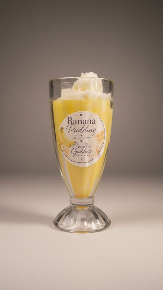 Banana Milkshake Candle | Sweet Banana Dessert Candle | Summer Coconut Soy Wax Candle